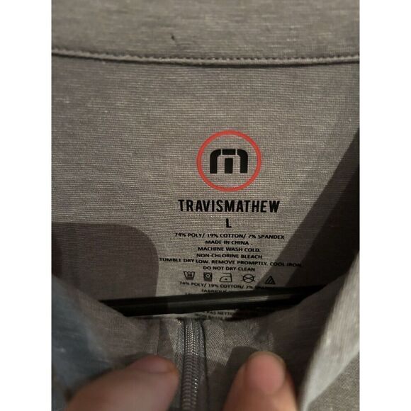 Travis Mathew Mens Large 777 Prestige Performance 1/2 Zip Pullover - Picture 6 of 8